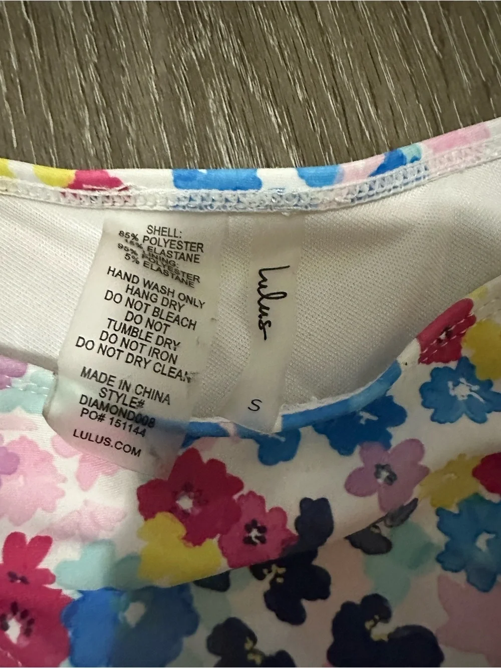 Lulu's Multicolor Floral Ring-Front Bandeau Bikini